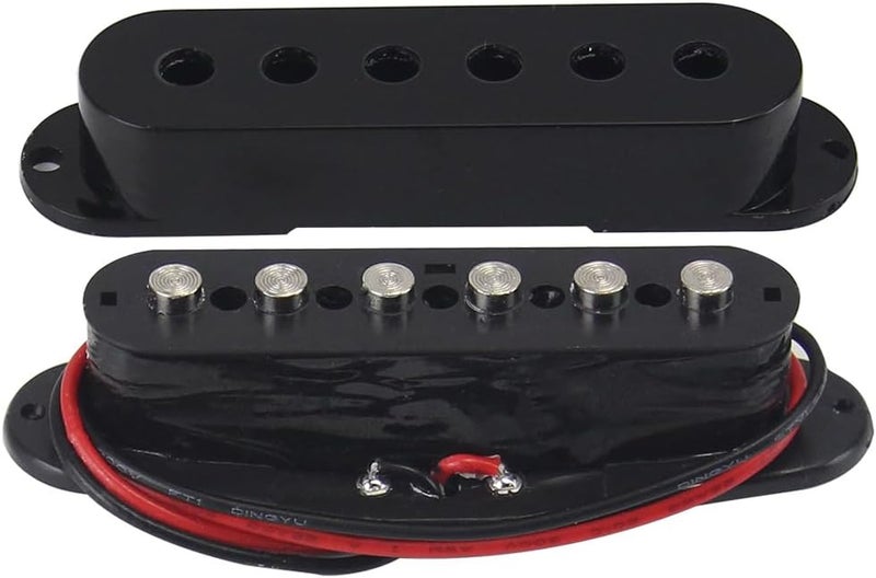 FLEOR 3pcs Ceramic Guitar Pickup HSS Humbucker Pickup Set Black Fit ST Style Electric Guitar Part - Image 1